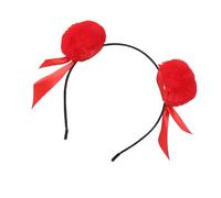 Necha Buns Headband Hair Styling Hair Ties With Soft Pompoms Traditional Chinese Movie Character Headpiece For Parties