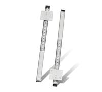 NECILO 500mm Pocket Door Drawer Runners, 14kg Load Capacity Per Pair, Full Extension Ball Bearing Slides, Space-Saving Design for Kitchen, Bedroom & Home, Side Mount & Top Mount, 1 Pair (2 Packs)