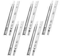 NECILO Silver 400mm Residential Drawer Runner, 45kg Load Capacity Full Extension Ball Bearing, Replacement Slides for Kitchen, Home, Office Drawers, Side Mount, 5 Pairs(10 Packs)