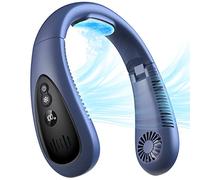 Neck Air Conditioner, Portable Neck Fan with Cooling Plate 360°Cooling Airflow, 5000mah Rechargeable USB Fan Hands Free Bladeless Wearable Foldable Mini Fan for Men Women Kids Home Office Outdoor