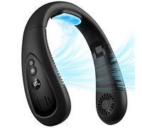 Neck Air Conditioner, Portable Neck Fan with Cooling Plate 360°Cooling Airflow, 5000mah Rechargeable USB Fan Hands Free Bladeless Wearable Foldable Mini Fan for Men Women Kids Home Office Outdoor