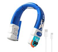 Neck Air Conditioner | Rechargeable 5-Speed Digital Display,Neck Cooler Fan | for Commuting Traveling Fishing Climbing Road Trip Beach Camping