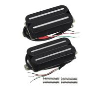 Neck And Bridge Set Hot Dual Rail Humbuckers Electric Guitar Pickups(Color:Bk)