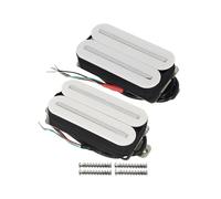 Neck And Bridge Set Hot Dual Rail Humbuckers Electric Guitar Pickups(Color:White)