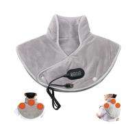 Neck and Shoulder Heat Pad with 5000mAh Battery Heated Shoulder 3 Heating Levels, for Shoulder Neck Back Pain Relief Heat Pad for Men Women Seniors Electric Heating (Gray)