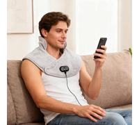 Neck and Shoulder Heat Wrap,Vibration Massager Warmer Brace,Auto Shut-Off Weighted Heating Pad - for Women Men Home Workplace Daily Relaxation After Exercise Cold Weather