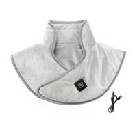 Neck and Shoulder Heating Pad Electric Portable USB Heating Pad Multifunctional Heated Shawl for Women and Men, 11.8x16.5 inch, No Power Bank Grey - USB