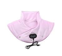 Neck and Shoulder Heating Pad, Neck and Shoulder Heating Pad, 3 Speed Heating Mattress with Massager, Fast Heated Pillow, Vibration Massage Wrap, e