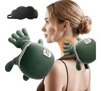 Neck and Shoulder Massage,Siaasoo Neck Massager,Simulated Human Hand Cervical Trapezius Neck Massager Pillows with Heat (1 Set)