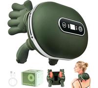 Neck and Shoulder Massager, 4D Real Hands Massager,Portable Shiatsu Back Massage Hand,3 Massages Levels & 2 Heating Levels,Deep Massage for Neck,Shoulder,Back Pain,Gifts for Mom Women
