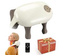 Neck and Shoulder Massager, 4D Real Hands Neck Massager, Electric Bionic Shiatsu Back Massage, Portable Heated Massage for Deep Tissue Kneading for Pain Relief & Muscle Relax, Birthday Gift