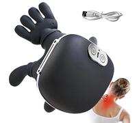 Neck and Shoulder Massager, Back Massager with Heat, 3 Levels & 2 Temperature, Portable ShiatsuBack Massage Hand-Shaped Deep Tissue 4D KneadingMassager for painreliefss and Muscle Relax