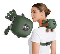 Neck and Shoulder Massager, Portable 4D Deep Tissue Kneading Massager, 3 Intensity Levels & 2 Heat Settings, Electric Back Massage for Pain Relief & Muscle Relaxation, Gifts for Women Men Mum