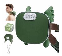 Neck and Shoulder Massager,Professional Shiatsu Neck Massager,Portable Deep Tissue 4D Kneading with Heat,Intelligent Simulated Human Hand Design for Pain Relief and Muscle (Silver Button)