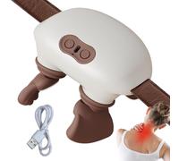 Neck and Shoulder Massager with Heat | Deep Tissue Relax Device - Cordless Neck Massager with 2 Mode Heat | for Home Break After Exercise Daily Routine Bedtime Study Long Drive Weekend Holiday