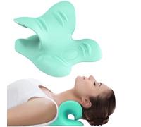 Neck and Shoulder Relaxer,Neck Stretcher,Neck Cloud,Cervical Traction Device,Neck Support,Cervical Traction Device Posture Corrector, for Neck Pain Allignment,Cervical Spine Alignment (Green)