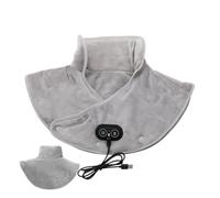 Neck and Shoulder Warmer - Electrically Heated with Massager and 3 Adjustable Temperature Levels | Therapeutic Fast Heating for Women and Men, Turn Off