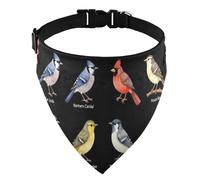 Neck Bib Reversible Printed D-Ringing Dogs & Cats Patriotic Holiday Bird Watcher Birds