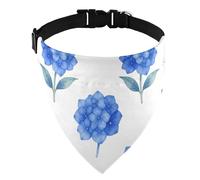 Neck Bib Washable D-Ringing Puppies & Kittens Pet Accessories Blue Hydrangea