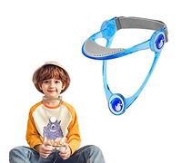 Neck Brace,Adjustable Cervical Collar Support and Back Posture Corrector Traction,Cervical Neck Traction Device,Lightweight Portable (Children Blue)