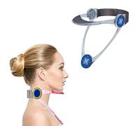 Neck Brace,Adjustable Cervical Collar Support and Back Posture Corrector Traction,Cervical Neck Traction Device,Lightweight Portable (Adult Transparent)
