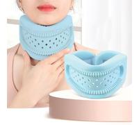 Neck Brace for Pain and Support, Adjustable Cervical Collar for Sleeping, Soft Foam Neck Protectors Wraps Keep Vertebrae Stable and Aligned, Women & Men Cervical Spine Pressure Relief (Blue)