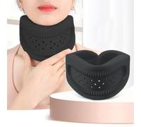 Neck Brace for Pain and Support, Adjustable Cervical Collar for Sleeping, Soft Foam Neck Protectors Wraps Keep Vertebrae Stable and Aligned, Women & Men Cervical Spine Pressure Relief (Black)