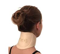 Neck Brace Self Heating Magnets Natural Healing Chronic Pain Headaches Help Relieve Whiplash and Tight Neck Muscles (Ivory)