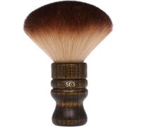 Neck Brush 2Pcs Retro Soft Neck Duster Brush Portable Skin-friendly Barber Duster Professional Barber Natural Wool Bamboo Handle Cutting Kits..