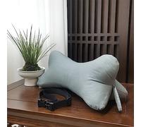 Neck & Cervical Pillows Dog Bone Shaped Travel Neck Pillows With Washable Removable Cover Have Loops On Either End For Car Bus Truck Driving Comfort Head Rest Support Neck Chiropractic Pillow ( Color