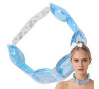 Neck Cooler - Phase Change Material TPU 60x5.5cm | Neck Cooling Tube | Reusable Adjustable Cooling Tube Wrap Ice Pack for Summer Heat Relief Sports Work Travel Hiking Outdoor Use