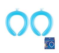 Neck Cooling Ring, Reusable Neck Cooler for Hot Weather, Phase Change Cooling Necks Wrap with Instant Thermal Relief and Ergonomic Fit for Outdoor Sports, Office, Summer Heat Relief (Blue)