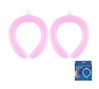Neck Cooling Ring, Reusable Neck Cooler for Hot Weather, Phase Change Cooling Necks Wrap with Instant Thermal Relief and Ergonomic Fit for Outdoor Sports, Office, Summer Heat Relief (Pink)