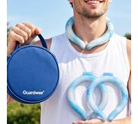 Neck Cooling Set, 2 PCS PCM Neck Cooling Wraps with Insulated Carry Bag & Reusable Ice Pack, Wearable Cooling Solution for Outdoor Use, Neck Cooler for Summer (Blue)