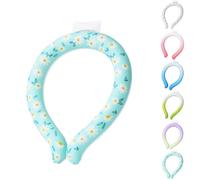 Neck Cooling Tube,Ice Neck Cooler,Reusable Wearable Cooling Neck Wraps for Summer Heat,Summer Cooling Ring for Outdoor Activities, Sports (Light Blue, L)