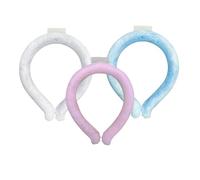 Neck Cooling Tube, Portable Cooling Neck Ring, Summer Necks Hanging Ice Pack, Ice Ring Neck Cooler for Outdoor Workers, Neck Ice Pack Wrap for Outdoor, Travel, Sports & Commuting (3Pc)