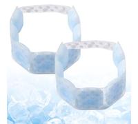 Neck Cooling Tube,Reusable Ice Pack,Wearable Body Coolers,Neck Cooling Wrap,Neck Ice Packs for Outdoor Cycling Travel Hiking (2, Blue)