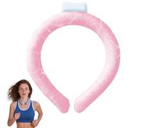 Neck Cooling Tube, Reusable Wearable Cooling Neck Wraps for Summer Heat, Relief for Hot Flashes and Fever Smart ice Neckband for Indoor and Outdoor Workers, Summer Parades and Celebrations(Pink)