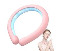 Neck Cooling Tube - Wearable Neck Cold Gel Ice Pack, Summer Cool Ice Ring Necks Hanging, Reusable Cool Body Cooler Tube for All Sports Outdoor Activities - Pink