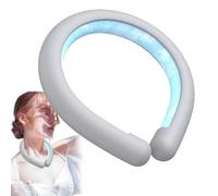 Neck Cooling Tube - Wearable Neck Cold Gel Ice Pack, Summer Cool Ice Ring Necks Hanging, Reusable Cool Body Cooler Tube for All Sports Outdoor Activities - Gray