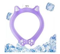 Neck Coolings Tube - Reusable Cold Gel Ice Pack Wrap for Hot Weather, Hands-Frees Wrap for Neck, Shoulders, Flexible & Ergonomic Design (Purple, 18℃)