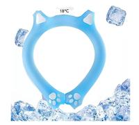 Neck Coolings Tube - Reusable Cold Gel Ice Pack Wrap for Hot Weather, Hands-Frees Wrap for Neck, Shoulders, Flexible & Ergonomic Design (Blue, 18℃)