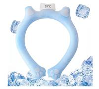 Neck Coolings Tube - Reusable Cold Gel Ice Pack Wrap for Hot Weather, Hands-Frees Wrap for Neck, Shoulders, Flexible & Ergonomic Design (Blue, 28℃)