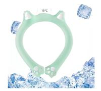 Neck Coolings Tube - Reusable Cold Gel Ice Pack Wrap for Hot Weather, Hands-Frees Wrap for Neck, Shoulders, Flexible & Ergonomic Design (Green, 18℃)