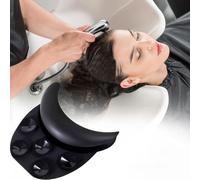 Neck Cushion with 5 Suction Cups - Shampoo Buddy Hair Washing Aid for Salon & Home Use, Portable Head Support Pillow for Bath, Travel & Hair Care