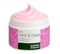 Neck & Décolleté Cream with Vitamin B12 - Reduces Wrinkles and Sagging Skin - Enriched with Hyaluronic Acid, Peptides, Niacinamide, and Squalane