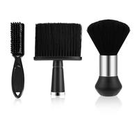Neck Duster Barber Brush,3 PCS Barber Brush Hair Clipper Cleaning Brush Hairdresser Neck Brushes Barbers Supplies for Brushing off Hair Around Neckline and Ears After Haircut