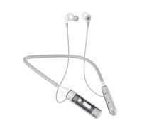 Neck Earbuds, Lightweight Neckband Headphones, Ergonomic Transparent Double Microphone Earphone Headset for Work Sport Home Gym Running Men Women Clear Sound Hands- Audio