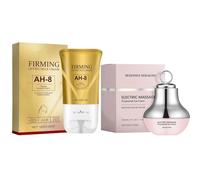 neck & eye Care Tightening & Revitalizing Set, AH-8 Firming Neck Cream + Electric Massage Eye Cream