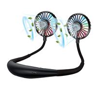Rechargeable Neck Fan - Portable Hands Free Fan, 2600mAh Battery Operated, USB Powered, Over 12 Hours Cooling